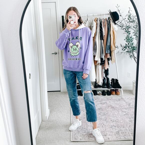 TAKA ORIGINAL Moody Bob Purple Graphic Hoodie - Picture 2 of 12